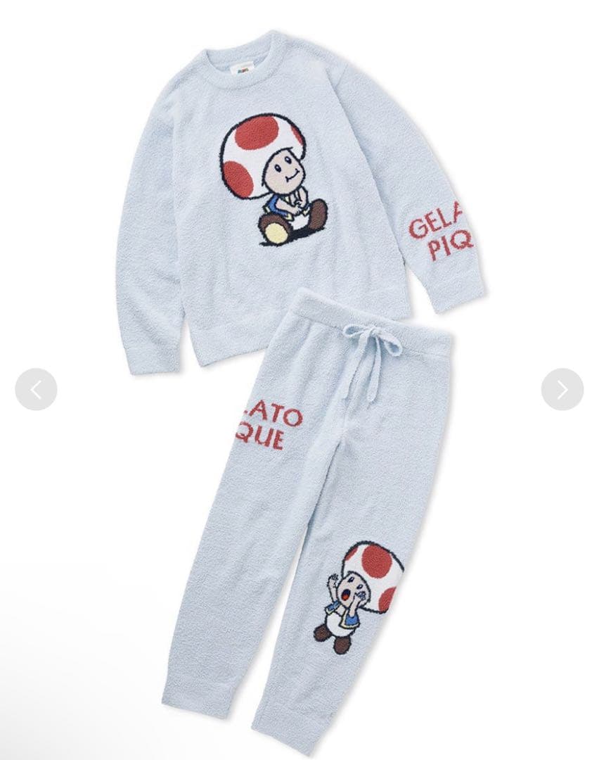 ジェラピケ【マリオレディース】ベビモコジャガードプルオーバー