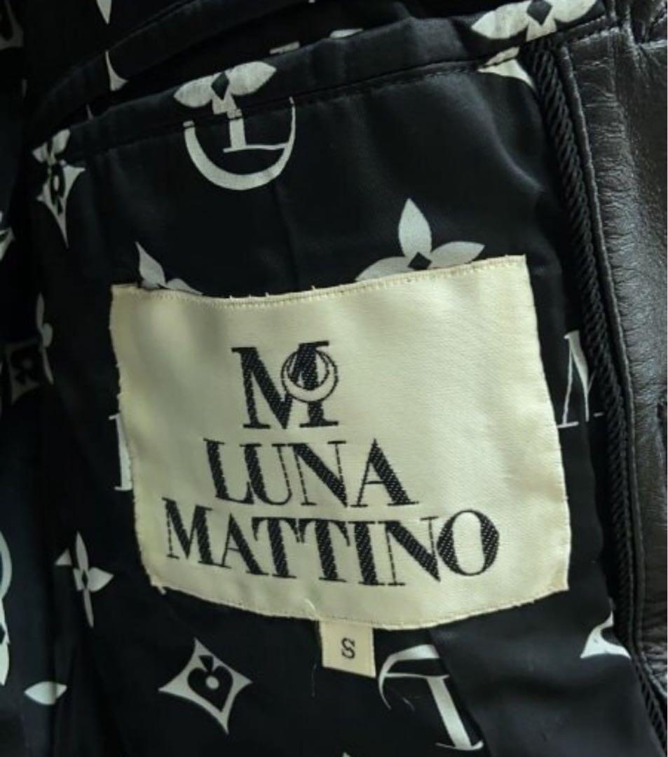 LUNA MATTINO ルナマティーノ レザーコート レザージャケット S 黒