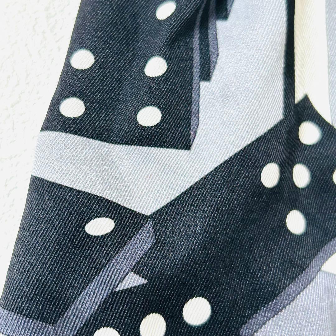 エルメス カレ70 ドミノ倒し L'EFFET DOMINO ドミノ 黒 - メルカリ