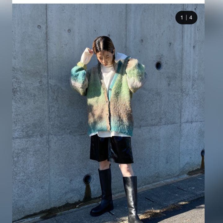 silent サイレント 川口春奈 グラデーションループシャギーニット