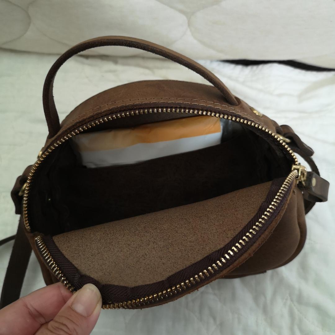 希少】Organ(HERZ) ラウンド2wayショルダー カバン レザー 本革 - メルカリ