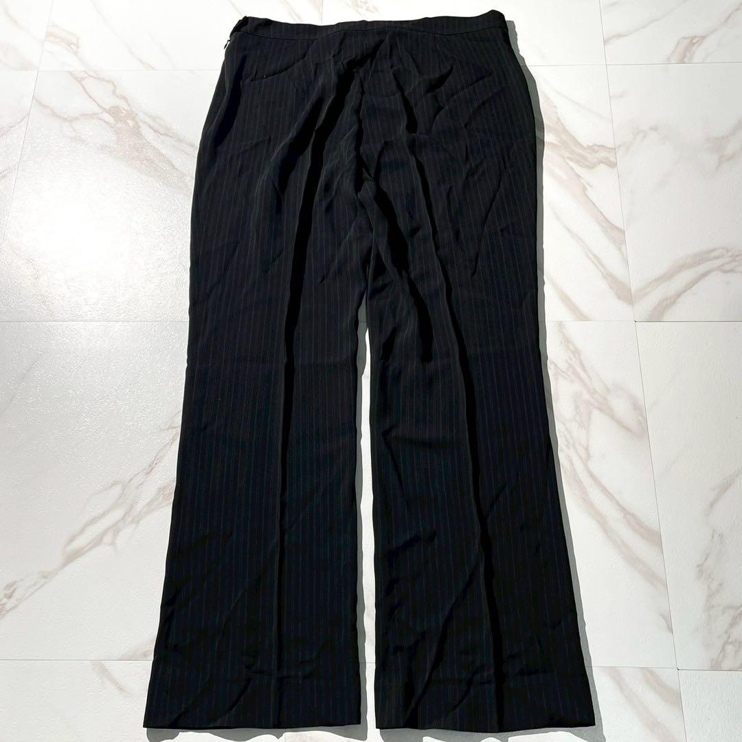 【未使用級✨】マリナリナルディ スーツ セットアップ 黒 ストライプ 23