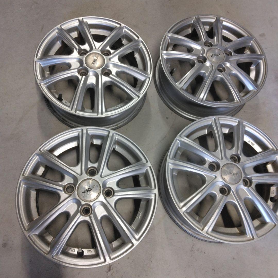 軽自動車向け 13インチアルミホイール中古　4本セット 激安 4本セット】軽自動車用 12スポークタイプ アルミホイール 中古品