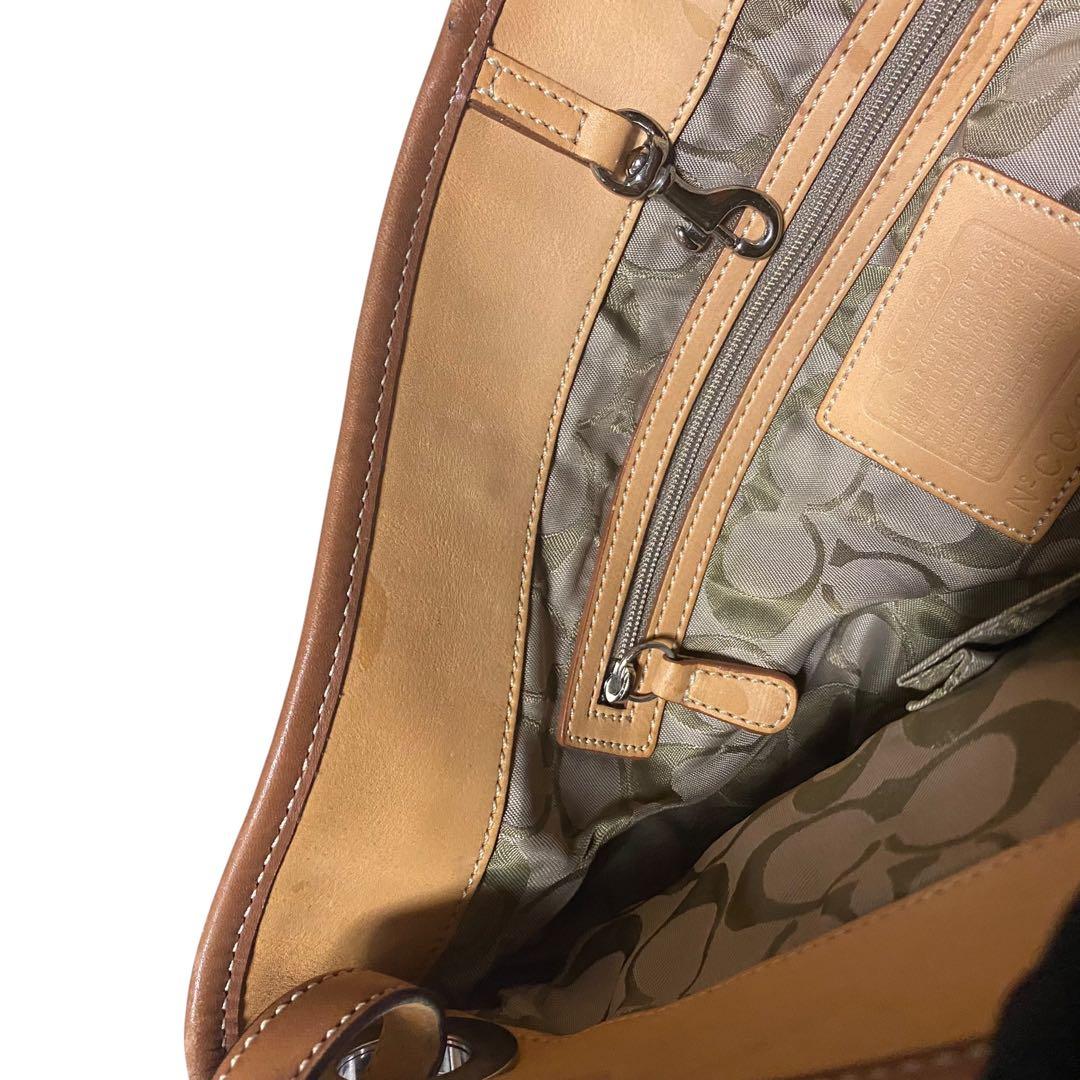 希少 coach パッチワーク ショルダー レザー スエード マルチカラー