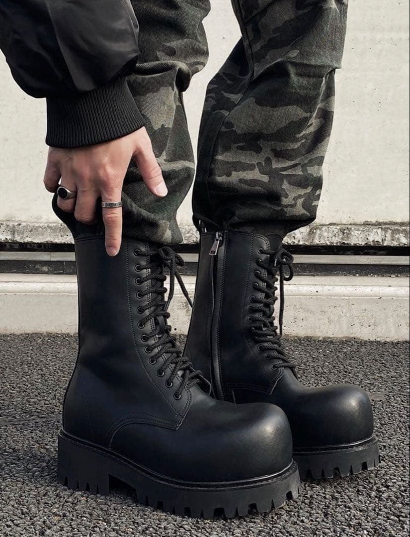 伊津みきお様専用 厚底ブーツ ロングブーツ アトムブーツ モード