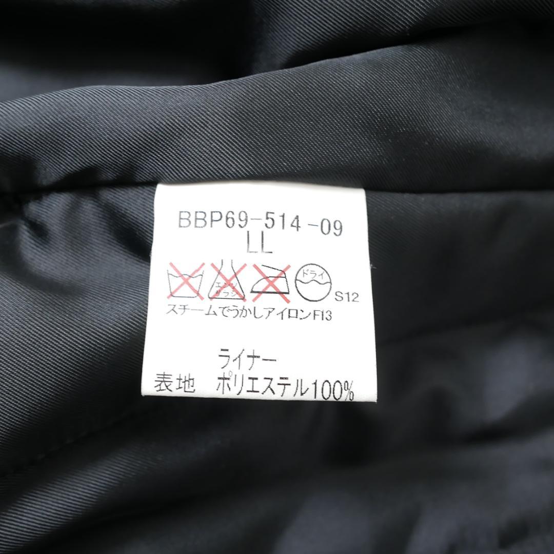美品【バーバリー】2WAY ブルゾン LL ノバチェック ライナー付き ブラック