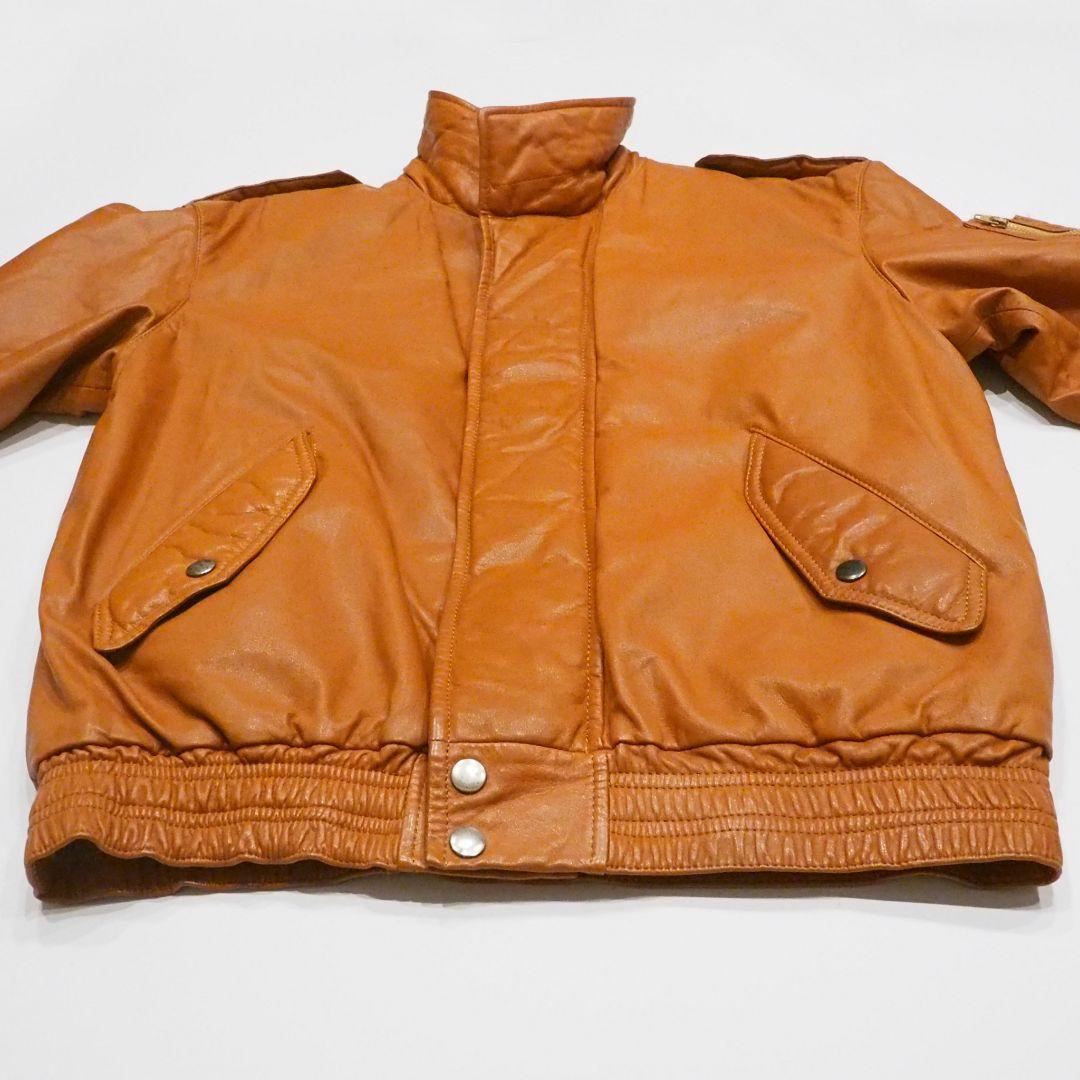良品】リアルレザージャケット 裏キルティング 本革 ヴィンテージ L