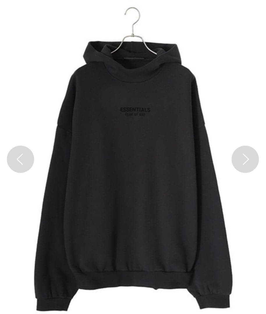 トップス ESSENTIALS FEAR OF GOD /Essential Hoodie FOG - Essentials Fear of God Core Stretch Limo Black Hoodie SS22