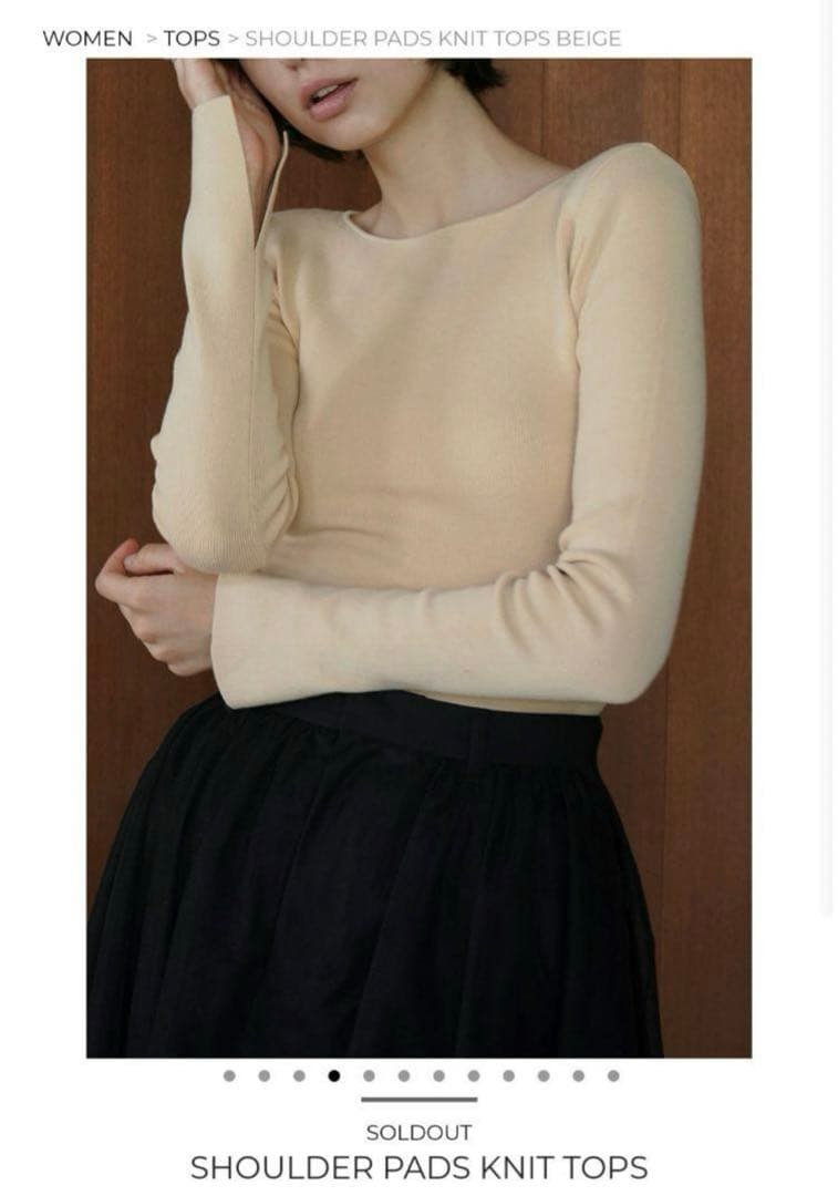 CLANE】SHOULDER PADS KNIT TOPS - メルカリ