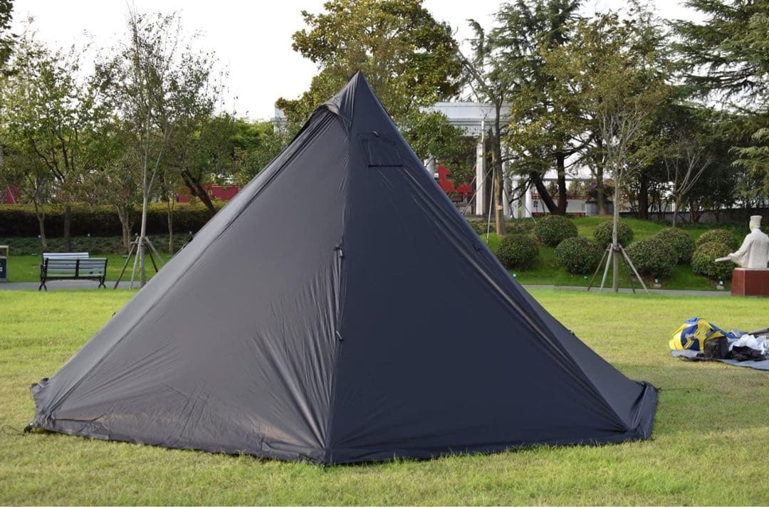 Unafreely ワンポールテント シルナイロン ブラック 新品 謎テント