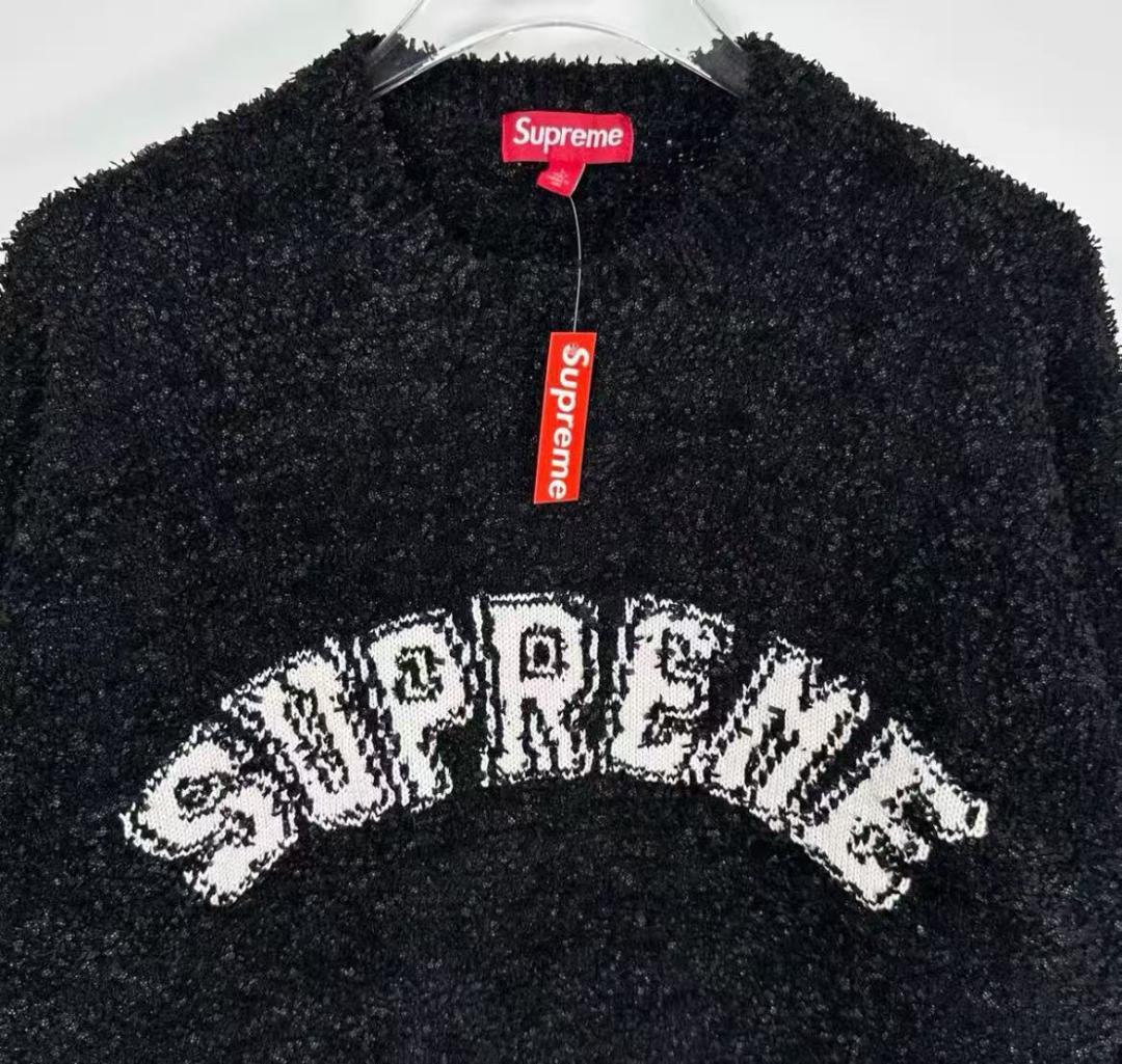 Supreme ブラック ニット セーター - メルカリ