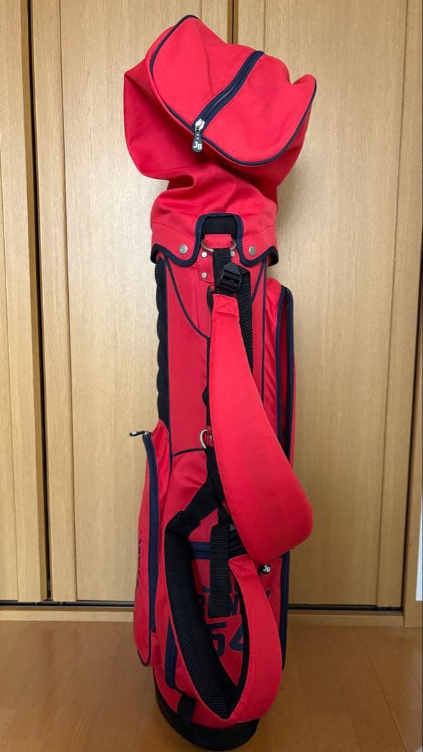 JACK BUNNY キャディバッグ レッド - メルカリ