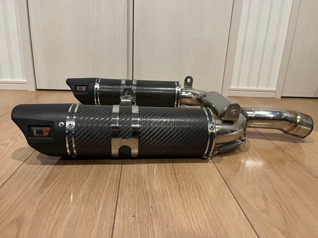 GSR400 デビルマフラー カーボン devil スリップオン - メルカリ