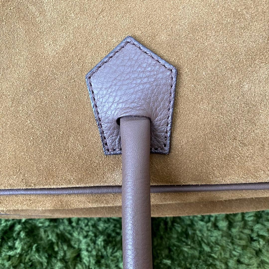 極美品✨ch!iii チーバッグ 茶 スエード ボストンバッグ ゴールド 金具