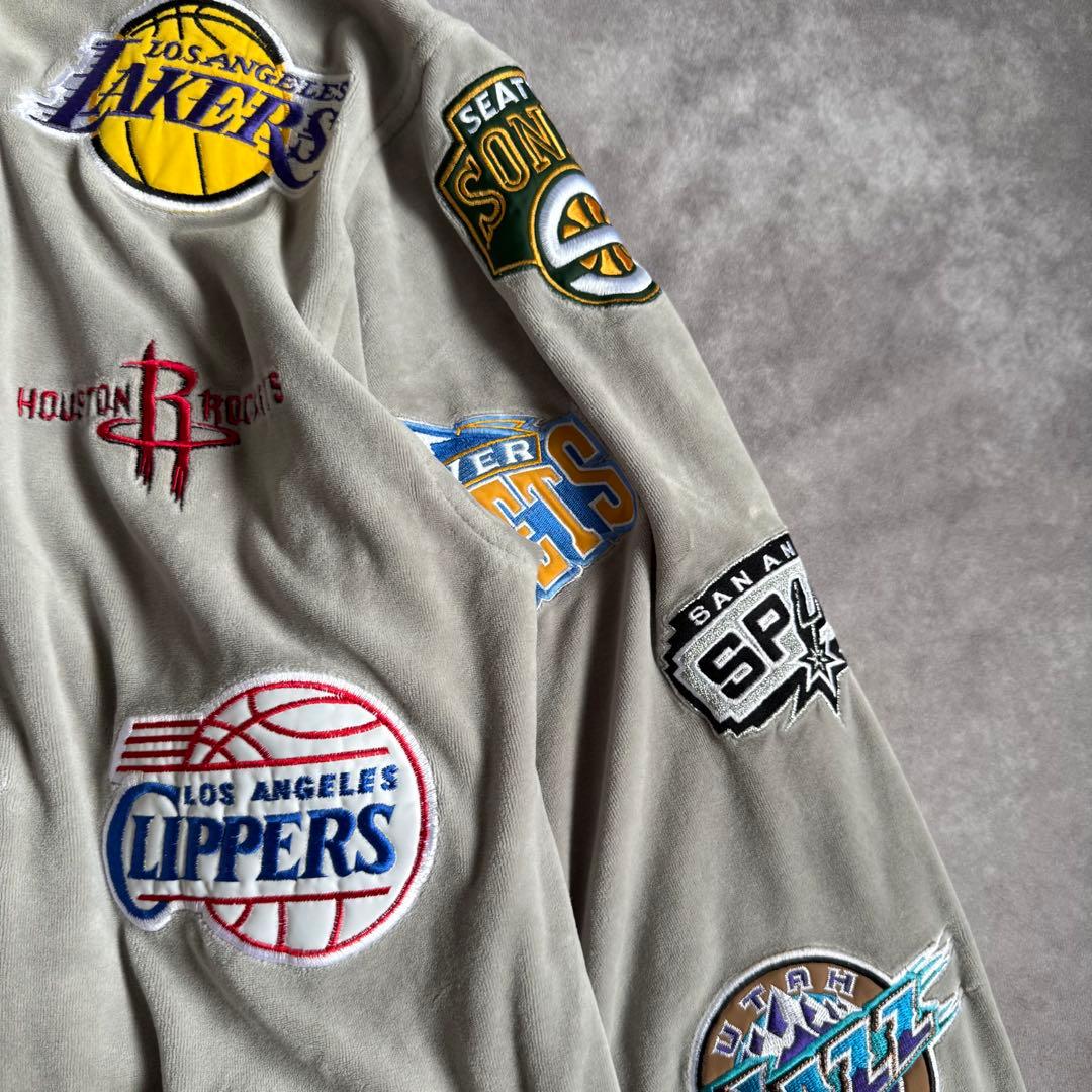 コムドットゆうた着用 unique NBA ベロアジャケット M コリア製 - メルカリ