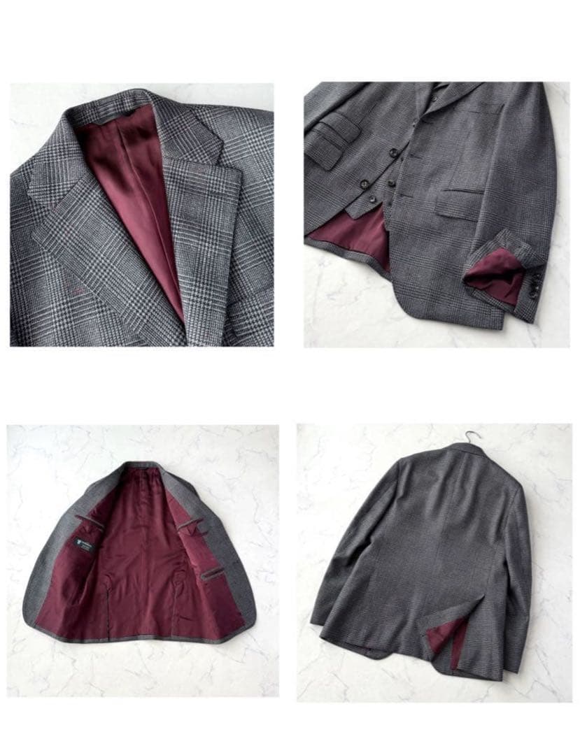 C653 ドーメル 麻布テーラー 3ピース スリーピース スーツ - メルカリ