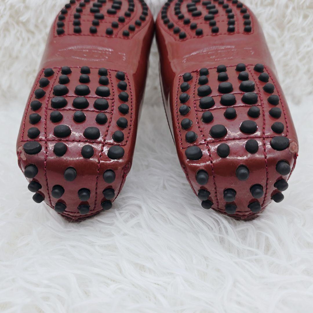 ✨超美品✨TOD'S エナメル タッセル ドライビングシューズ 24.5cm