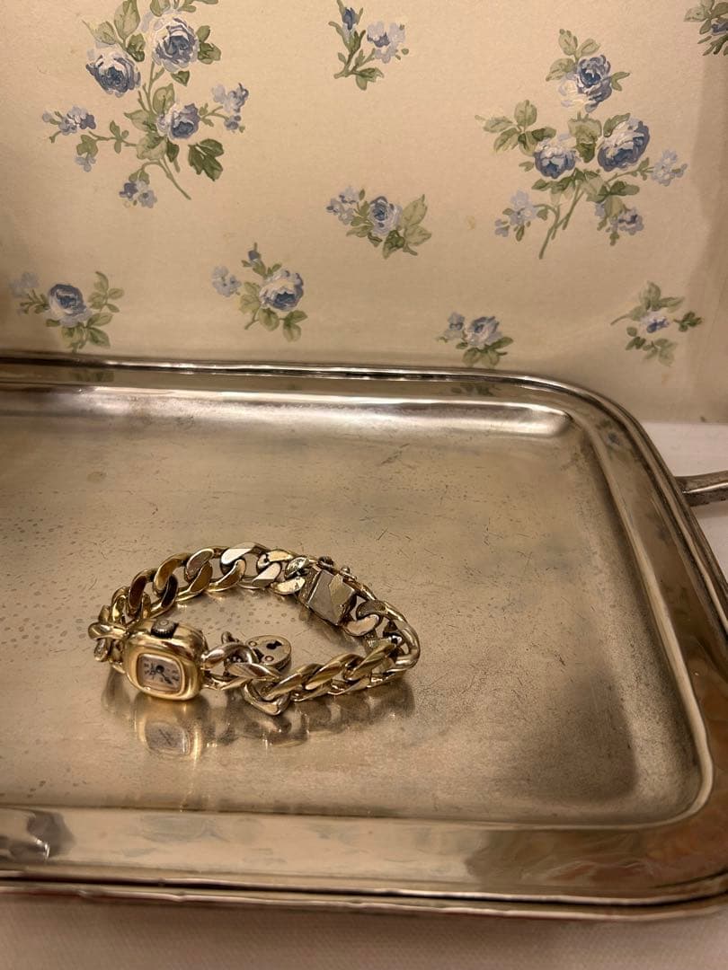 Obreyオブレイ金張 喜平チェーンブレスレットSOLID SILVER 稼働品