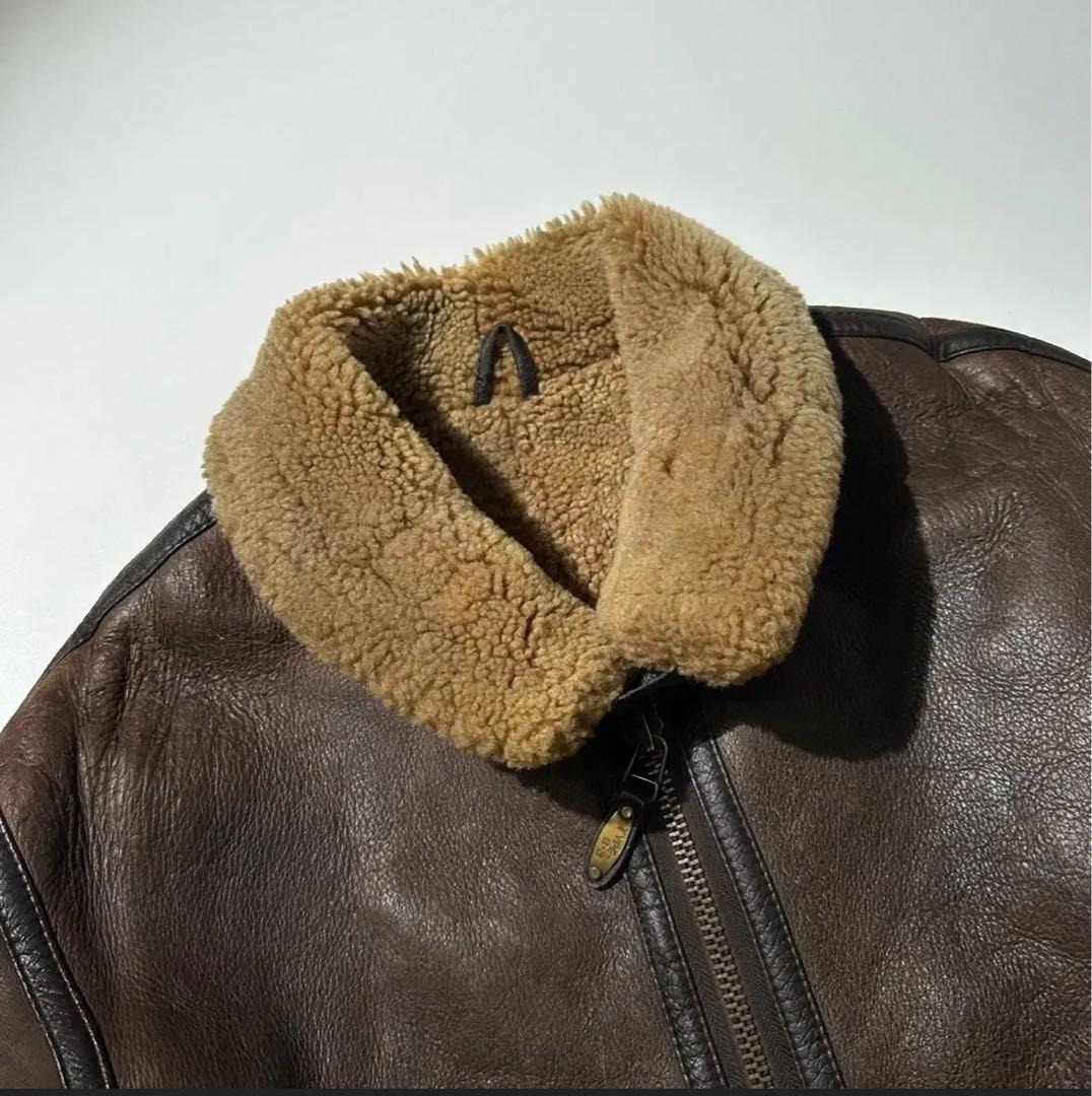 STUSSY ステューシー B-3 ラムスキン ムートン ブルゾン ジャケット