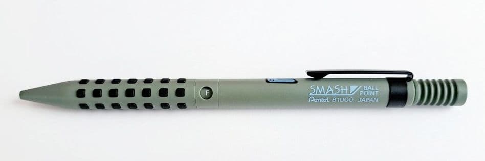 ぺんてる スマッシュ ボールペン ウォームグレーグリーン 廃番 廃盤