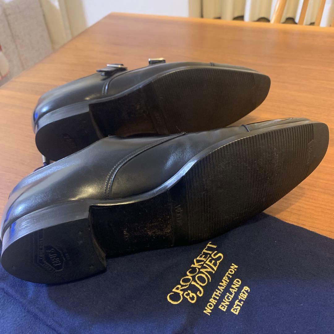 クロケット&ジョーンズ レプトン ダブルモンクブラック 8D - メルカリ