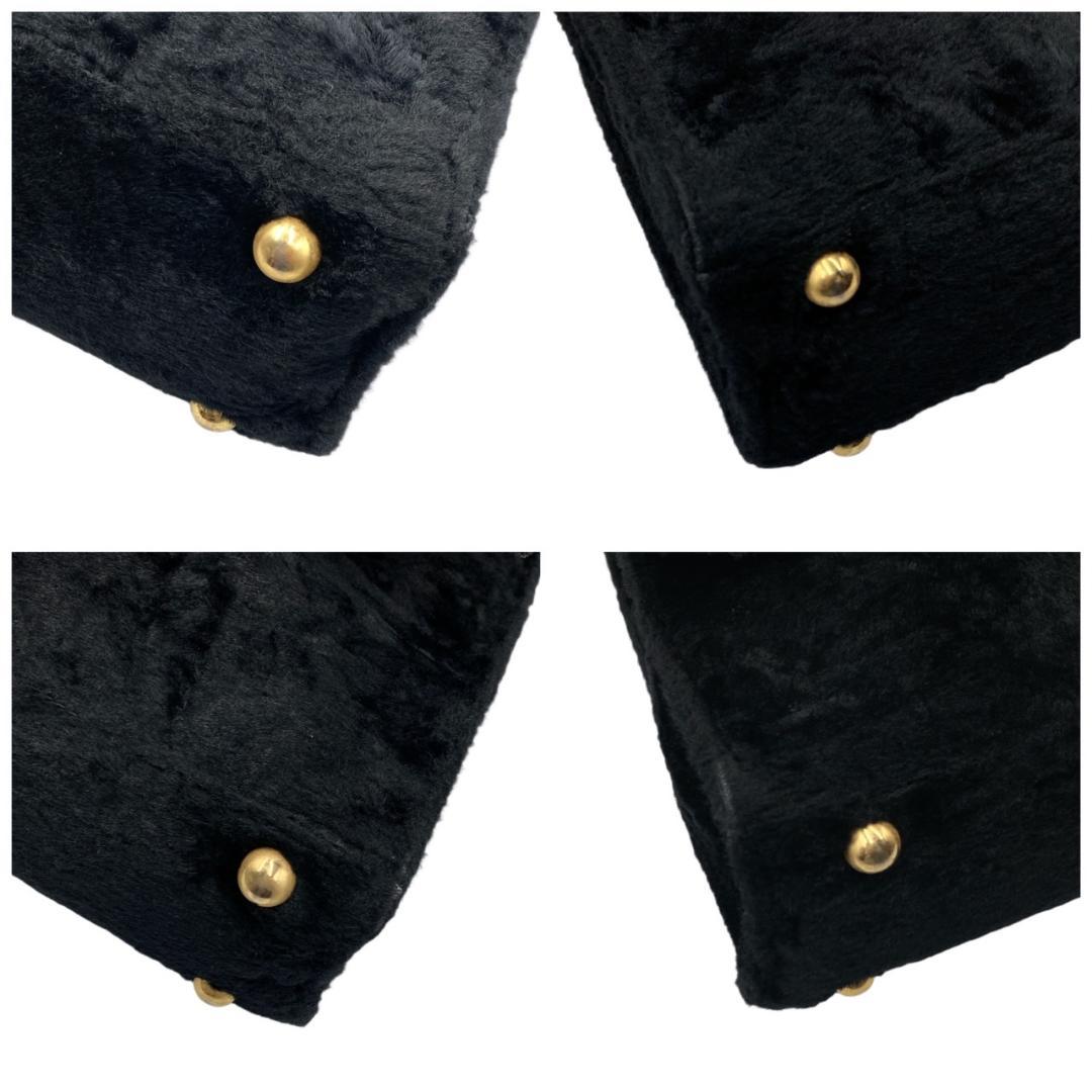 希少】 ビーズバッグ 一点物 2wayバッグ ショルダーバッグ 黒 0317