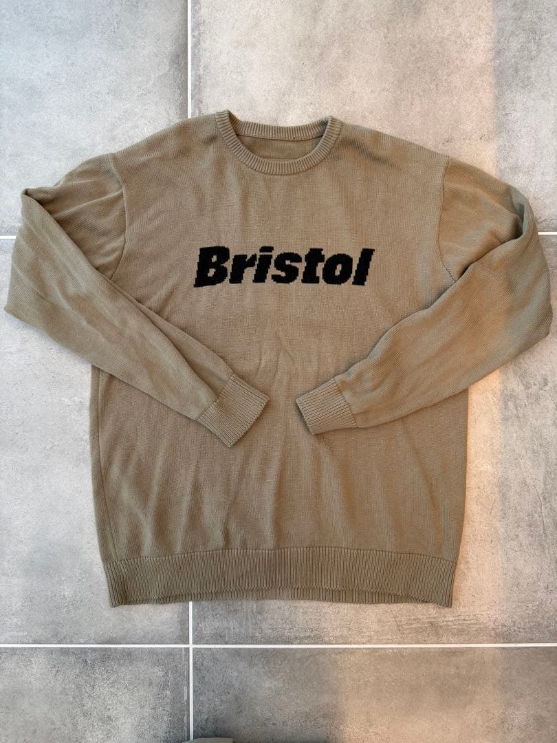 【交渉可】 Bristol ロゴ入り ニットセーター オリーブ WEB限定】ロゴニット≪手洗い可能≫ | Droite lautreamont (Women
