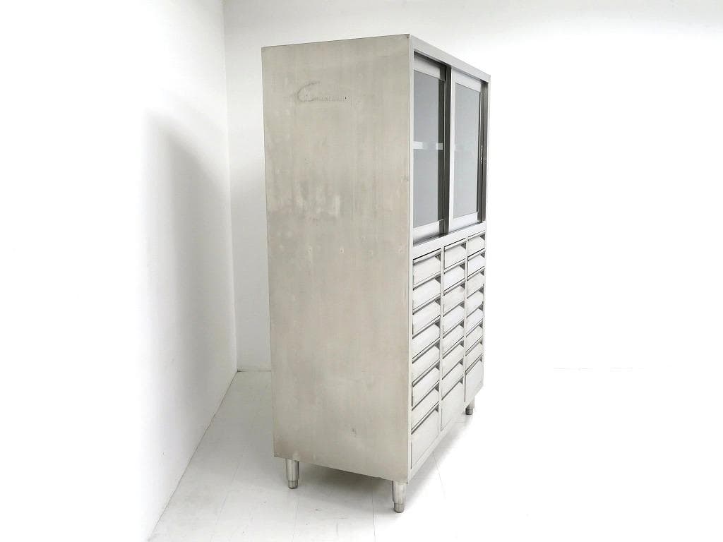 ステンレス モダン 収納 キャビネット ドロアー 工具箱 サイドボード