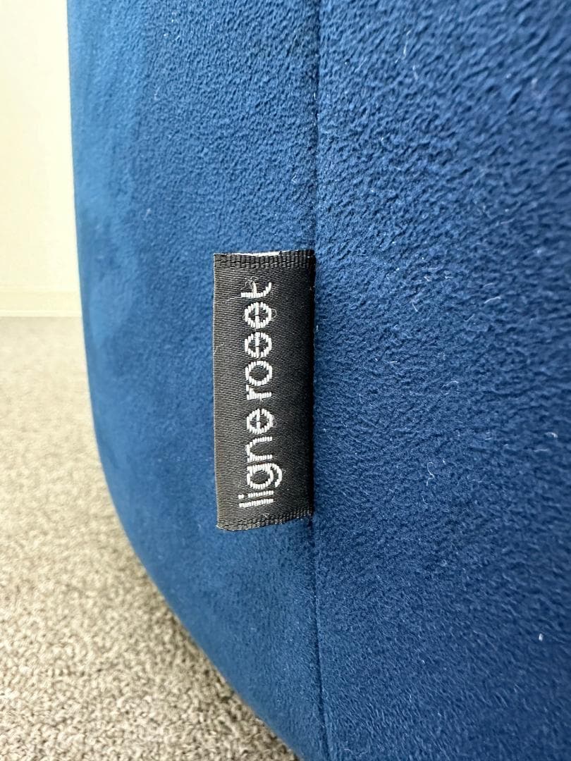 □リーン・ロゼ□ロゼパンプキン パフ オットマン ネイビー系 丸型