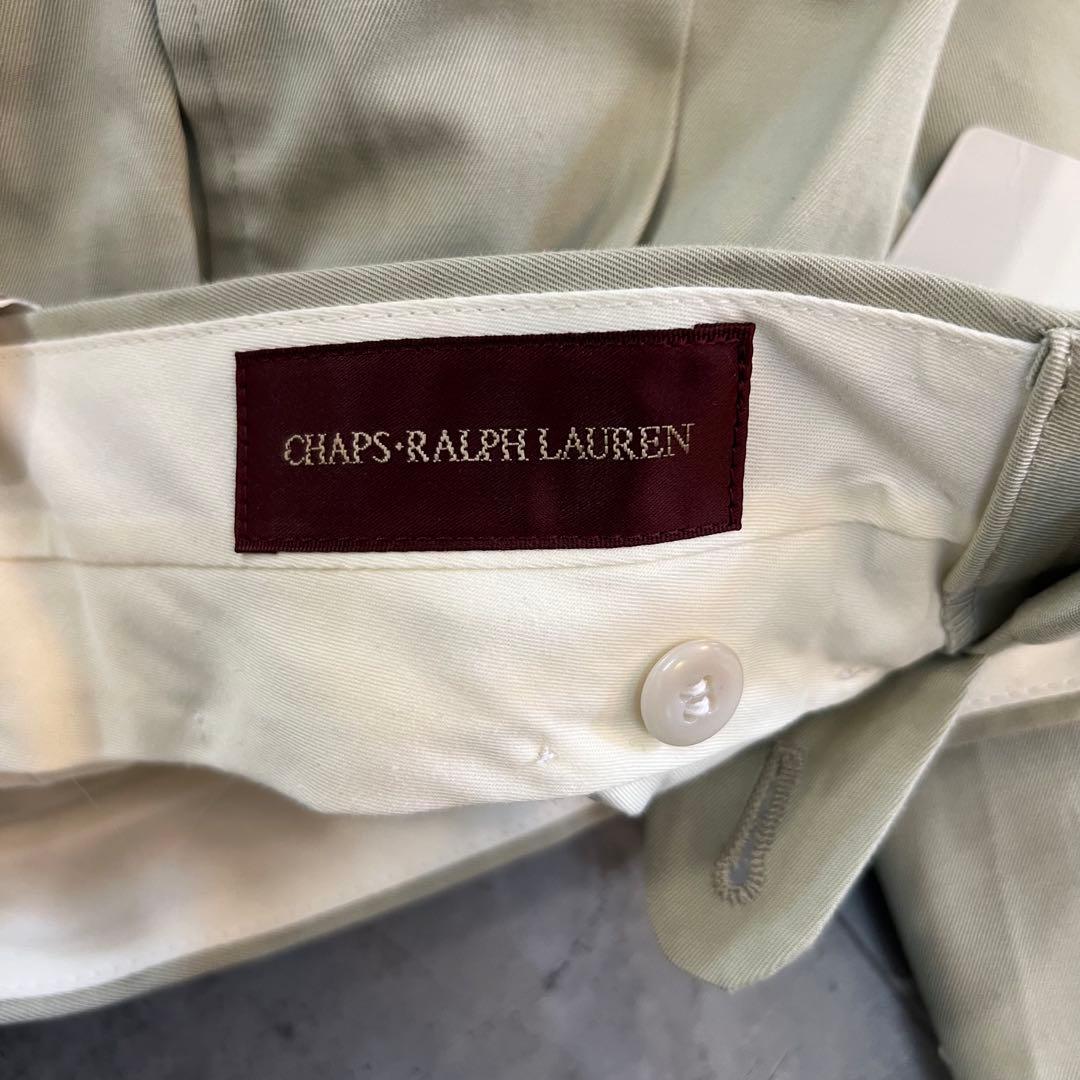 デッドストック 00s CHAPS ラルフローレン チノベージュ ツータック