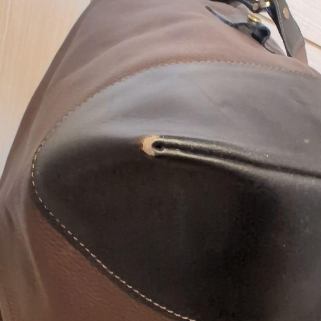 美品】BALLY バリー ダークブラウン ボストンバッグ 2WAY シボ革