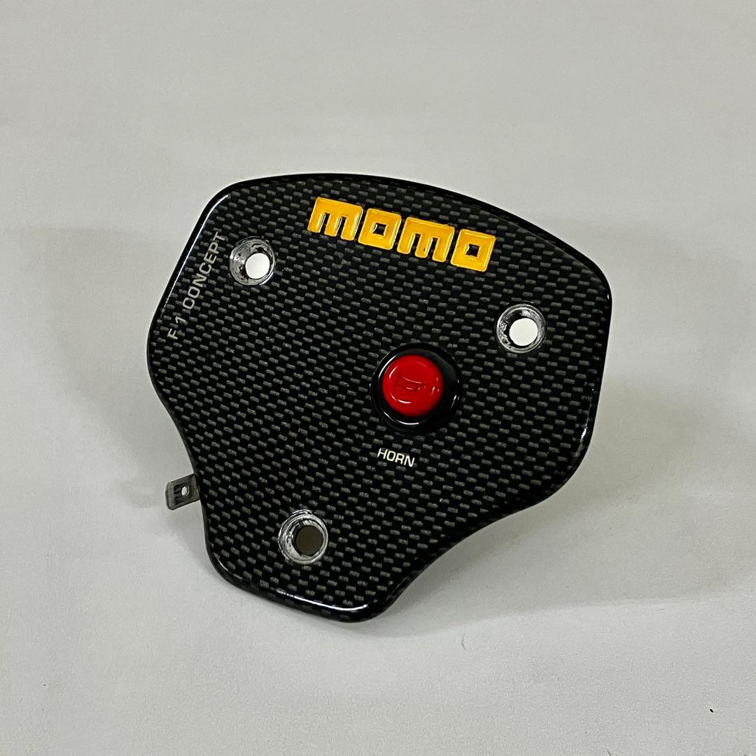 希少　momo ホーンボタン　フォーミュラホーン MOMO FULL SPEED WINNERS GRAND PRIX FS 348WH ブラックレザー