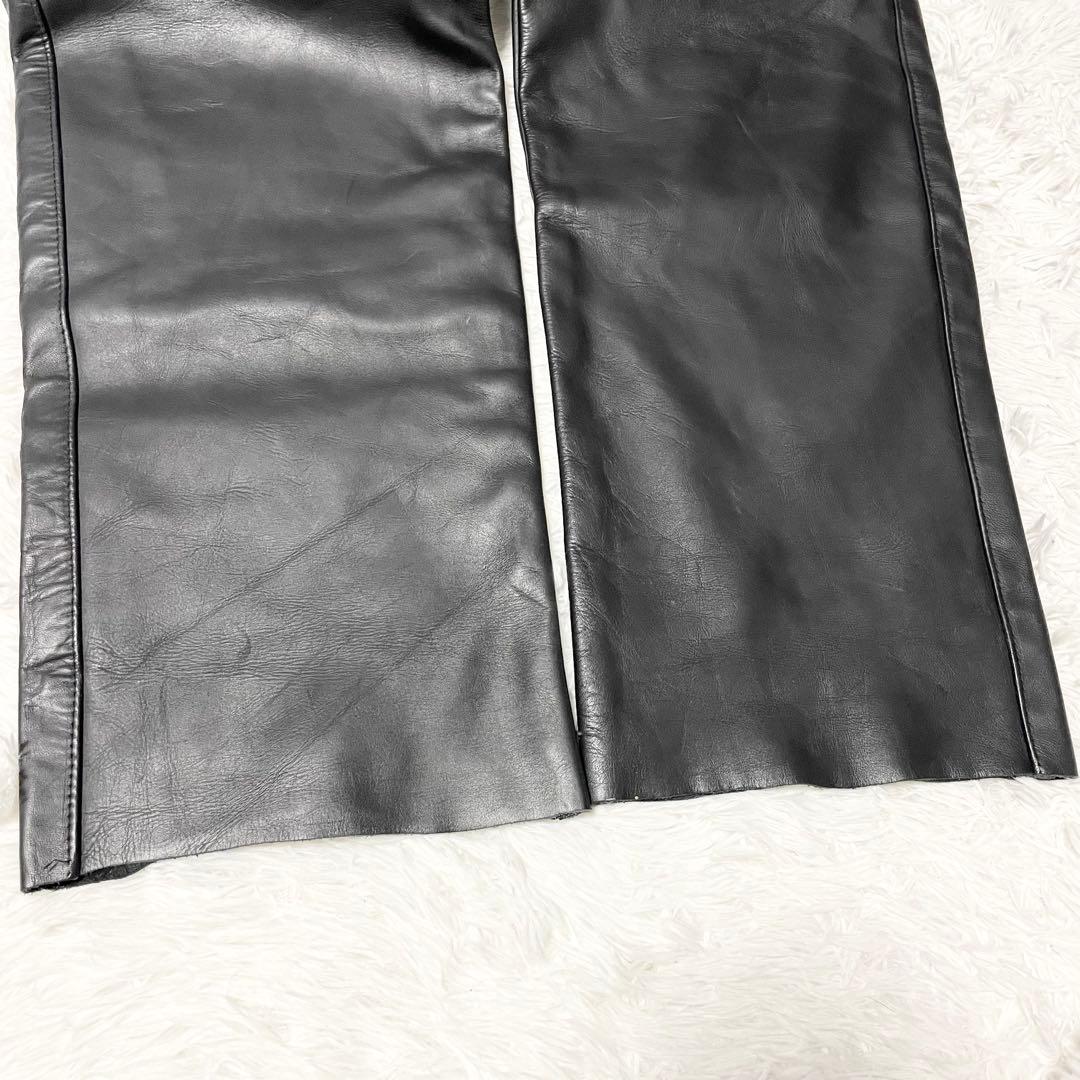 米国製】Schott レザーパンツ 黒 W36 ライダース 本革 600 - メルカリ