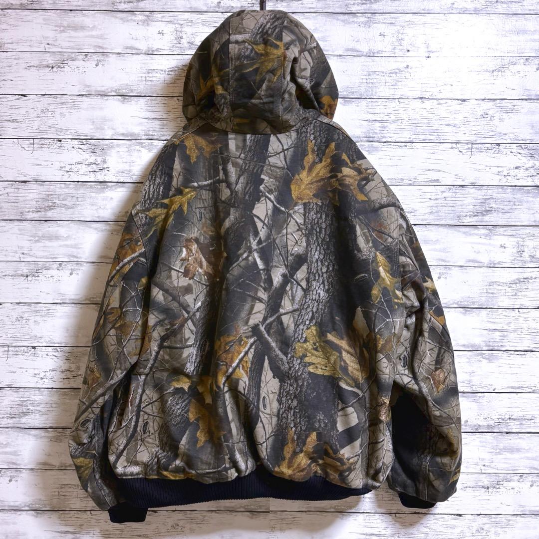 古着 Carhartt アクティブジャケット リアルツリーカモ J143 2XL