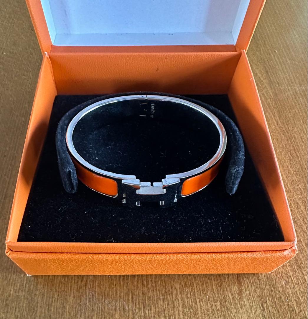 エルメス ブレスレット クリッククラック オレンジ 入手困難