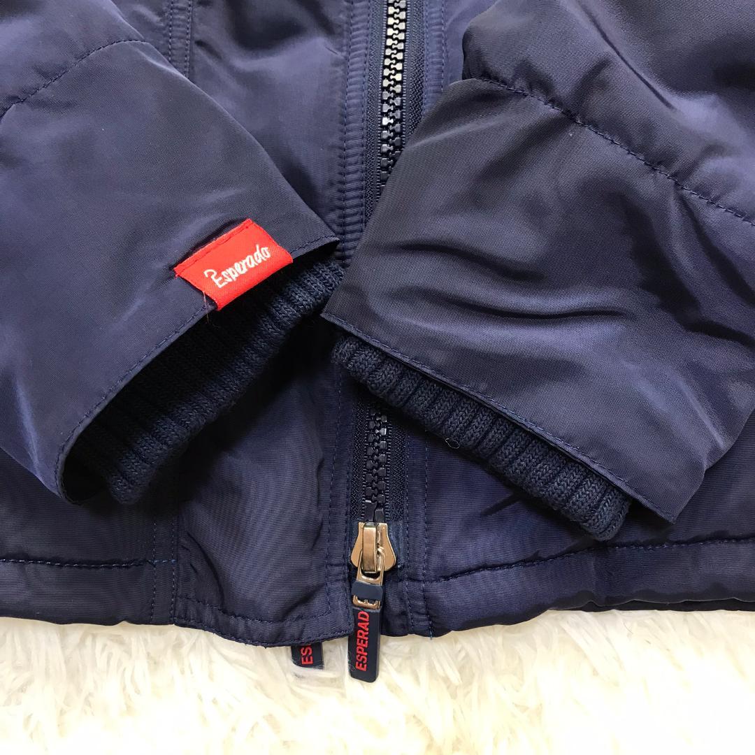 ESPERADO 中綿入りジャケット ドイツ 乗馬ブランド 袖口リブ ネイビー