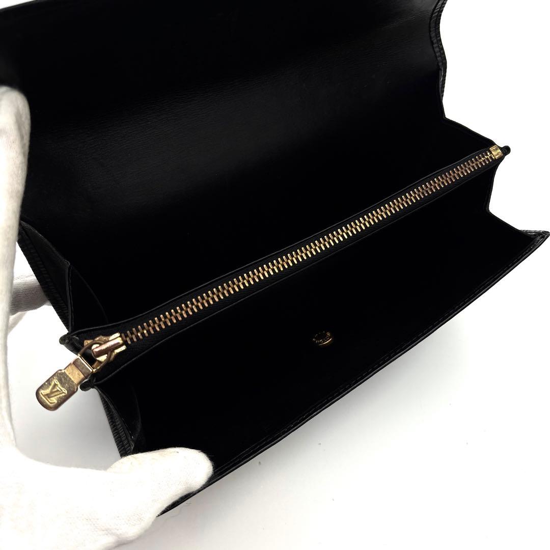美品✨ルイヴィトン エピ ポルトフォイユ サラ ノワール 長財布 - メルカリ