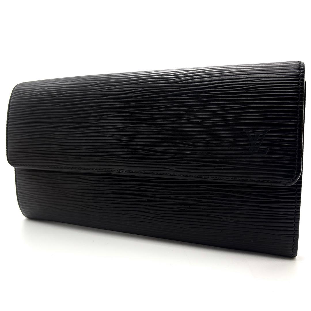 美品✨ルイヴィトン エピ ポルトフォイユ サラ ノワール 長財布 - メルカリ