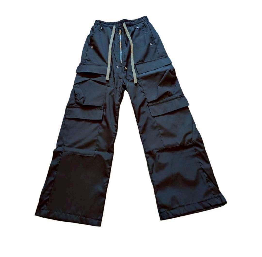 MIJKOドローストリングダブルワイドカーゴパンツM Opium 韓国系Y2K