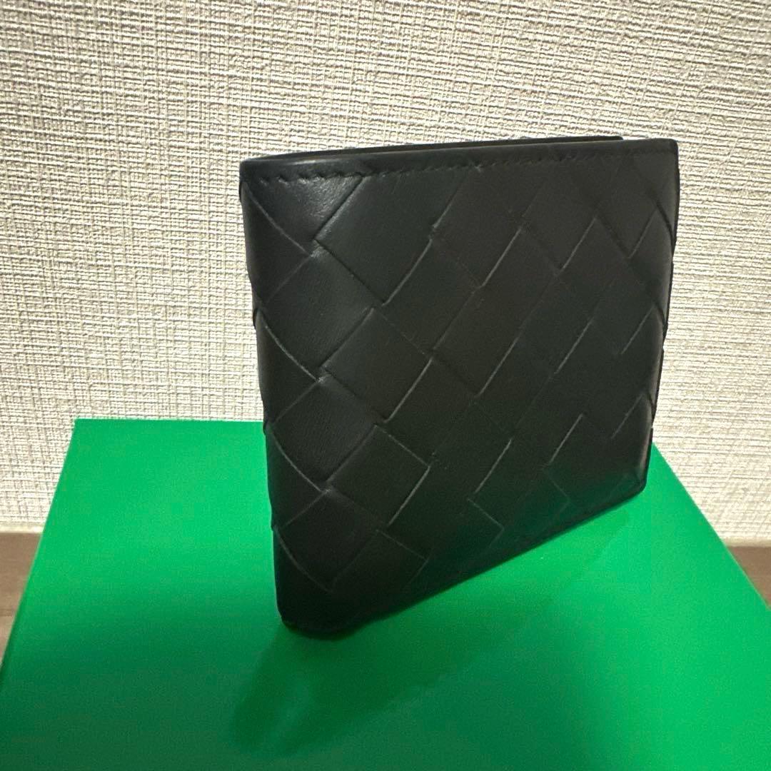 《2025年購入》 BOTTEGA VENETA 二つ折り 財布 ブラック 黒