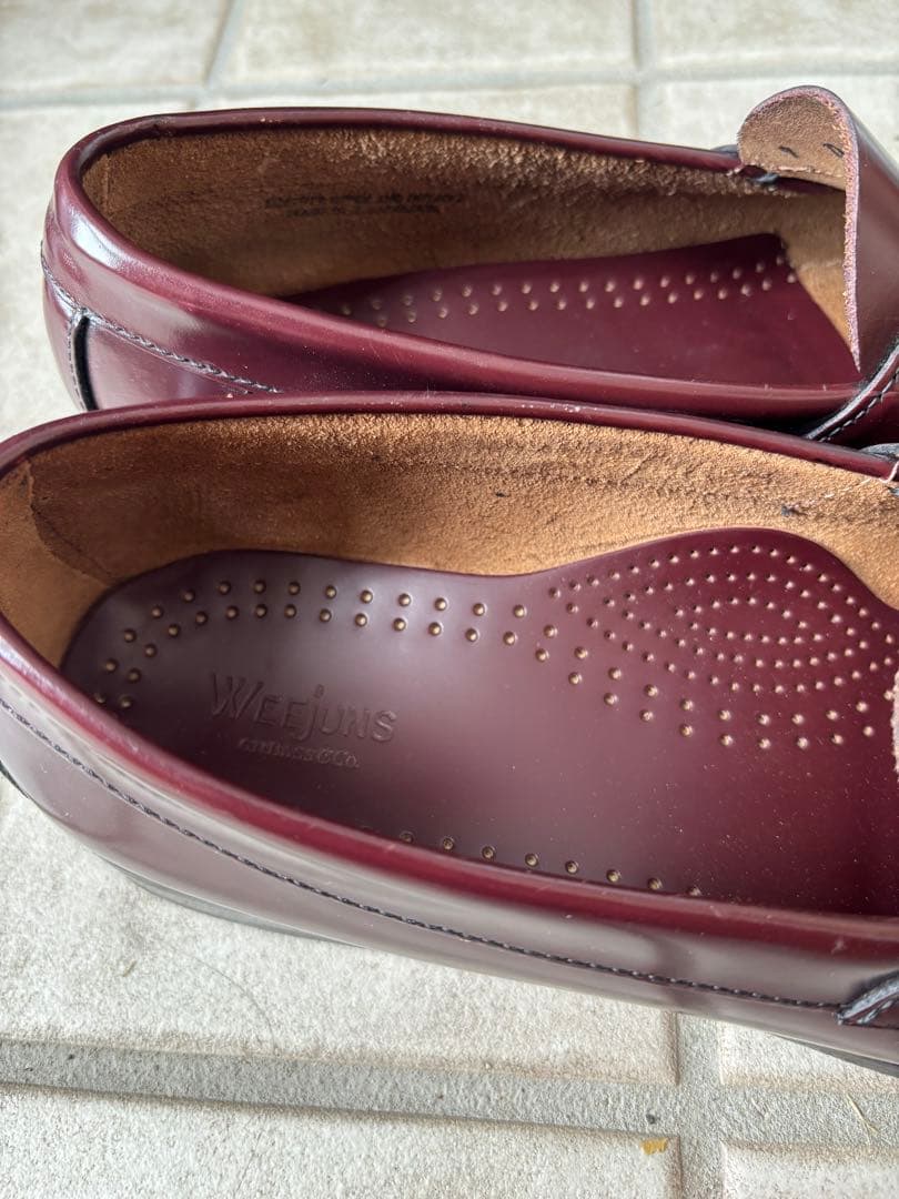 G.H.BASS weejuns ローファー バーガンディ レザー US9D