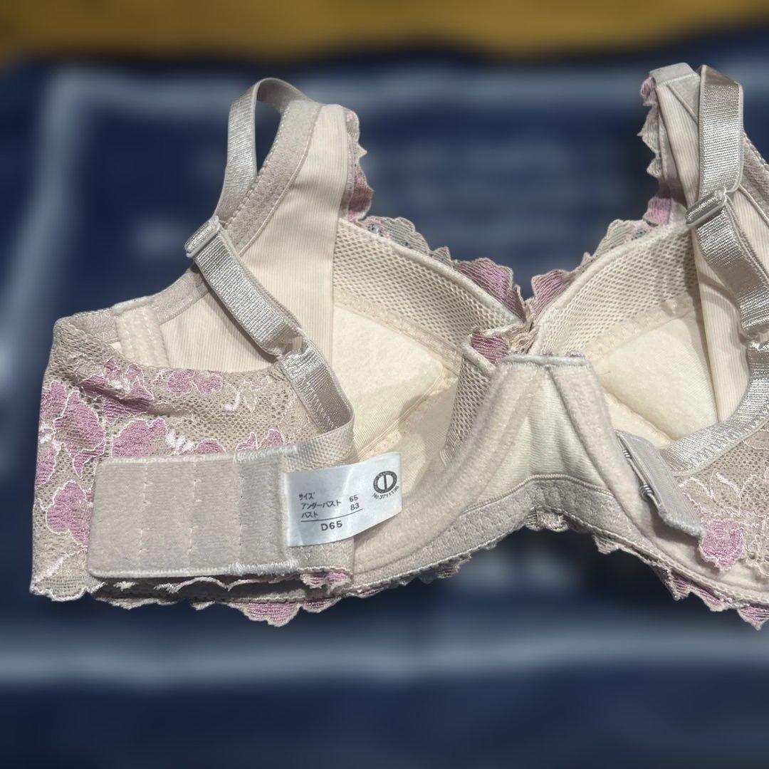 Exabra 花柄レースブラジャー2点ショーツ1点セット - メルカリ