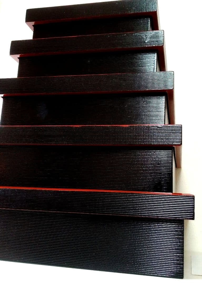 切溜 きりだめ 五段入れ子 栄重 さかえ重 5段重箱 木製 漆器 - メルカリ