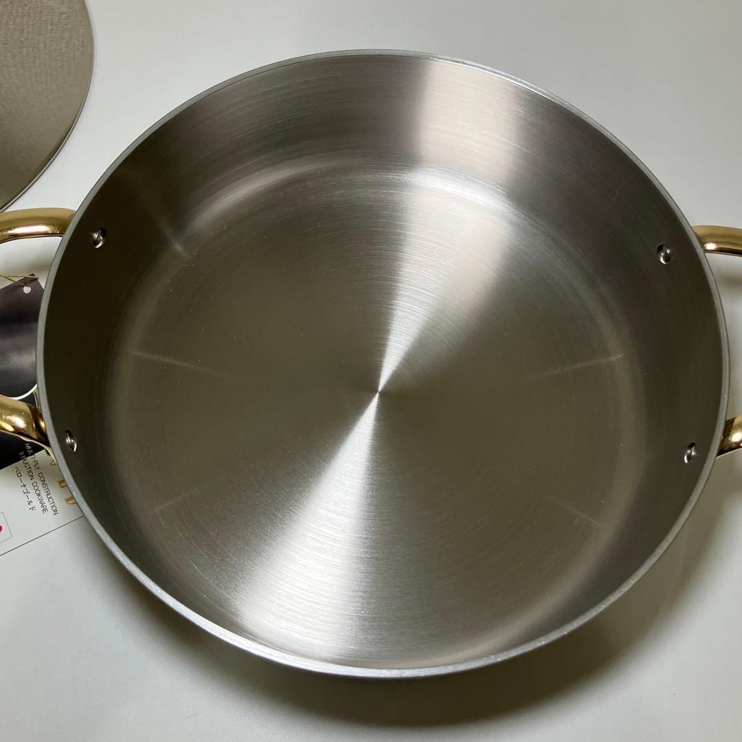 Velona GOLD 卓上鍋 直径約24cm ベローナ ゴールド IH対応 - メルカリ