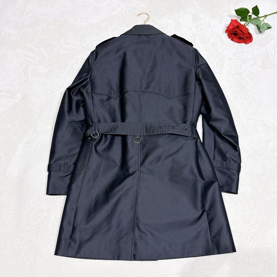 未使用✨ アクアスキュータム トレンチコート ライナー グレー 光沢 36