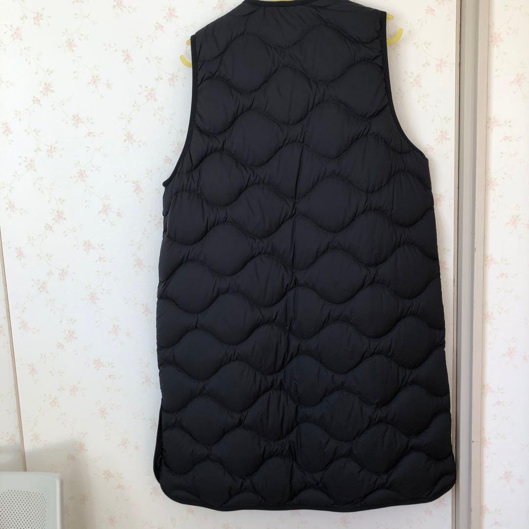《新品》UNIQLO ユニクロ ウルトラライトダウン ロングベスト ブラック　M