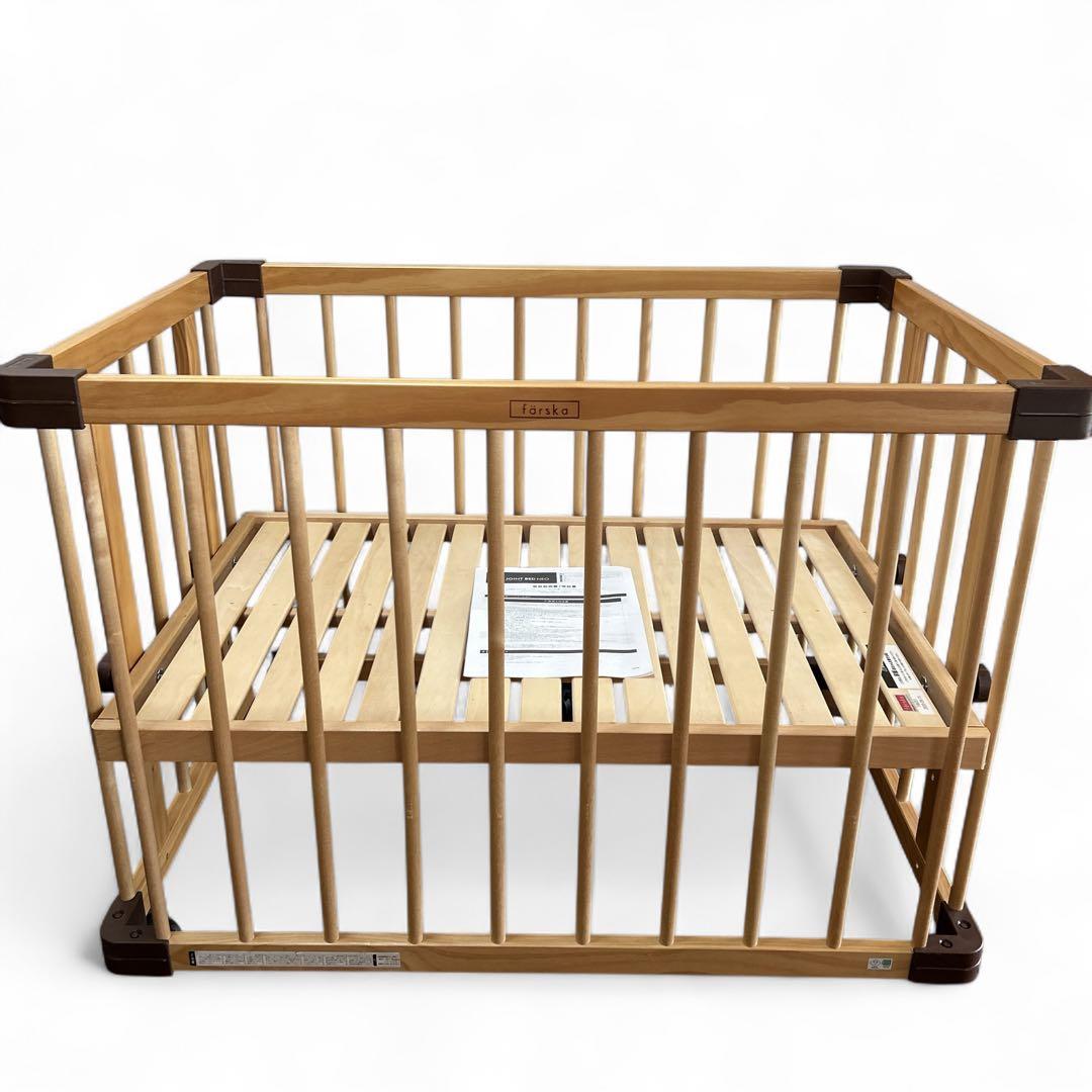 farska ミニジョイントベッド NEO キャスター付き 木製ミニベビーベッド farska（ファルスカ）｜ミニジョイントベッド ネオ｜出産祝い・ベビー