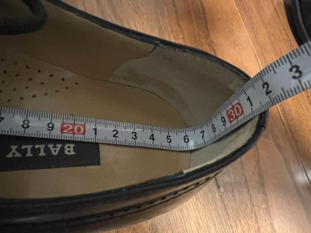 未使用バリー BALLY ストレートチップ　黒　7.5EEE