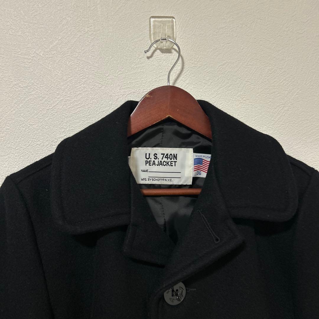 未使用タグ付き】Schott ショット メンズ シングル ピーコート