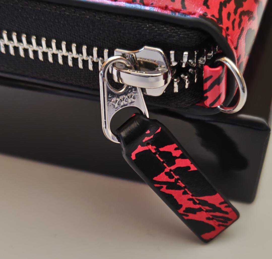 新品】ピンクドラゴン/Cream Soda ヒョウ柄 ファスナー ウォレット